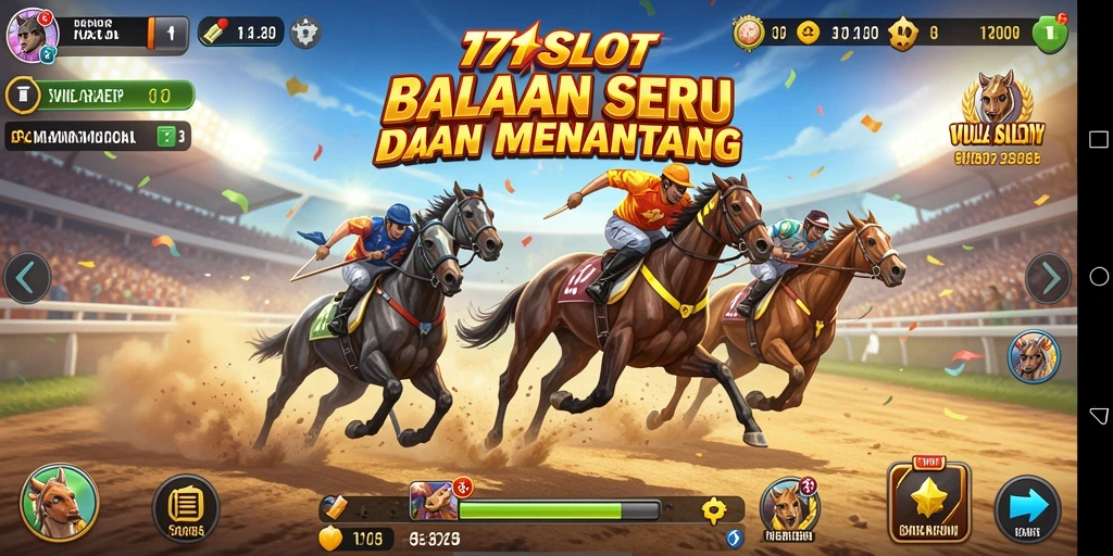 Screenshot gameplay 171SLOT menampilkan aksi balapan yang mendebarkan.