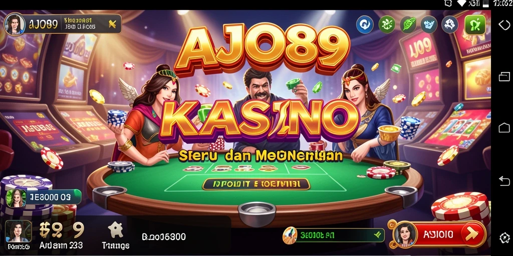 Tampilan gameplay Kasino yang menarik di AJO89.