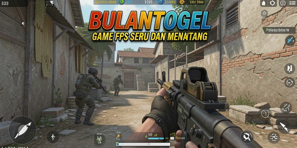 Tampilan gameplay intens BULANTOGEL dengan aksi menembak yang mendebarkan.