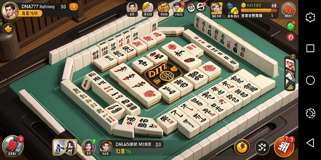 Screenshot gameplay <strong>DNA777</strong> yang menunjukkan keseruan bermain Mahjong.