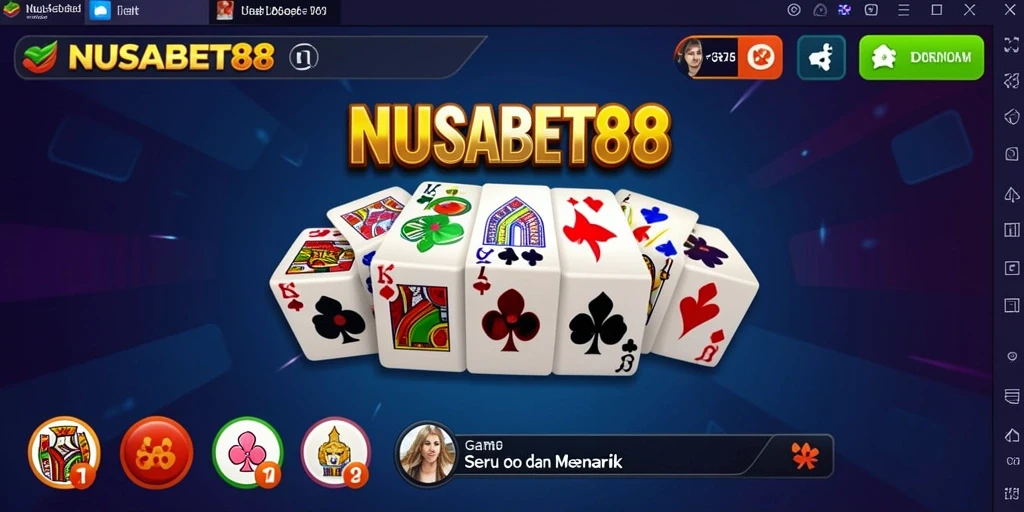 Tampilan gameplay seru di NUSABET88 dengan domino klasik