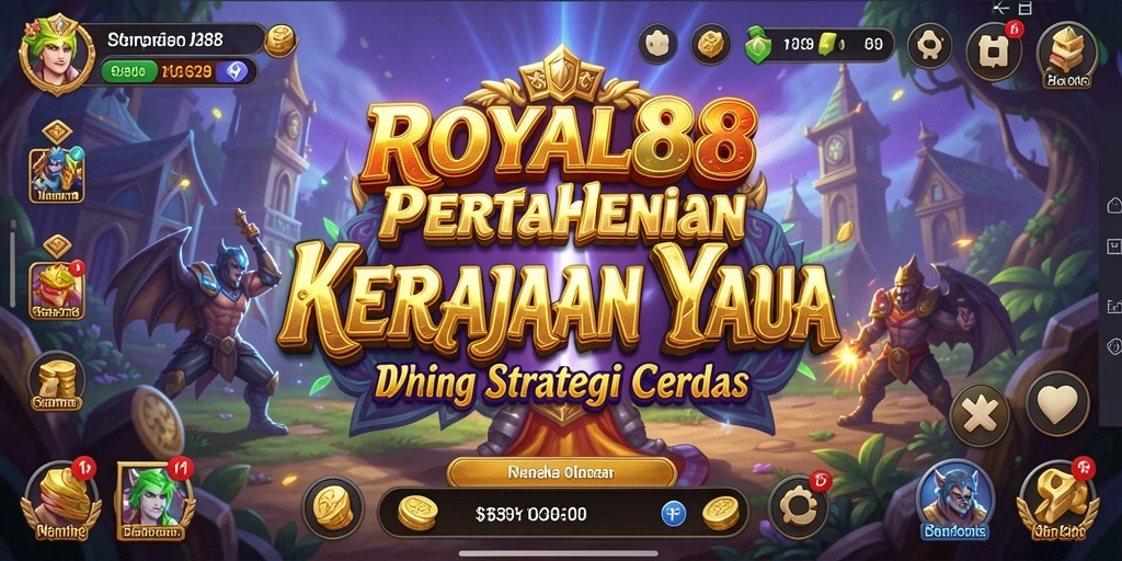 Tampilan gameplay ROYAL88 dengan menara dan musuh yang beragam.
