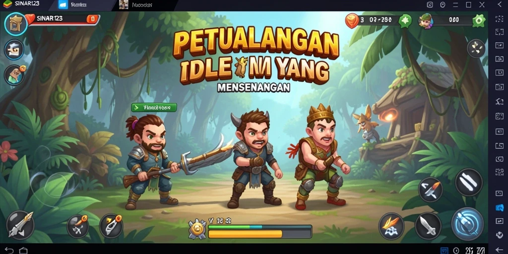 Screenshot yang menampilkan gameplay santai dari SINAR123.