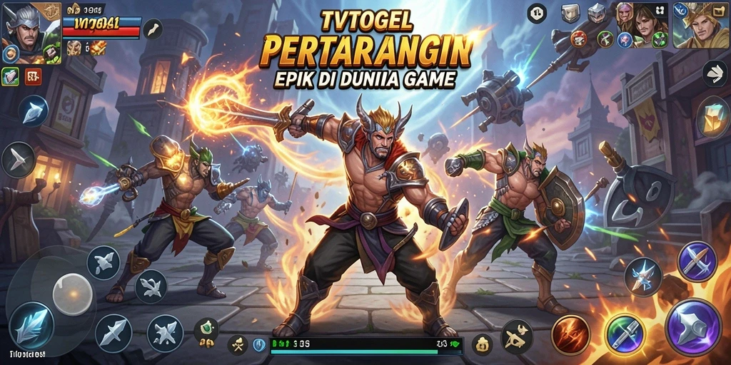 Tangkapan layar TVTOGEL memperlihatkan aksi bertarung yang seru dan dinamis.